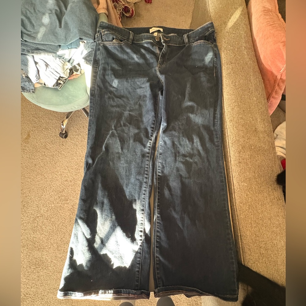 Lane Bryant Dark Blue Flare Jeans